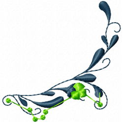 Flowers And Tree Embroidery Design 12
